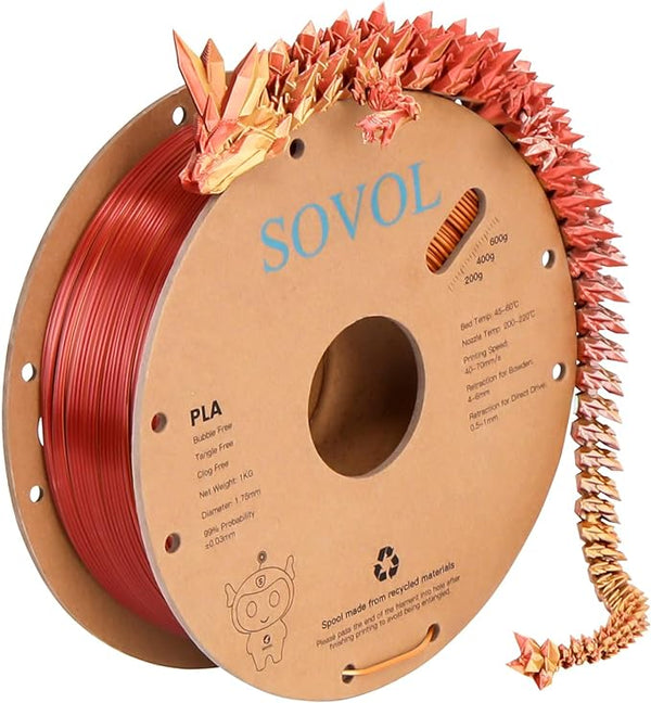 Sovol - TriColor Silk PLA (Gold Silver Bronze)1kg